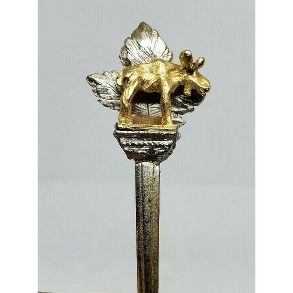 Embossed Moose Leaf Mini Collectible Spoon home décor - Picture 4 of 12